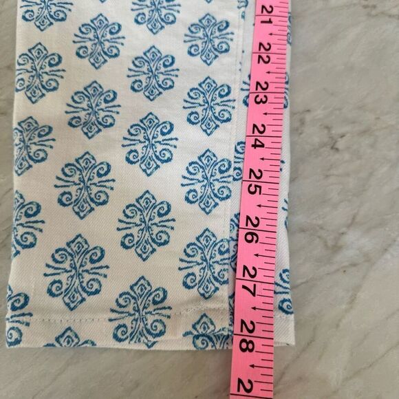 VINEYARD VINES MEDALLION PRINT DENIM MIDRISE SKINNY JEANS BLUE JAY size 6 - Picture 8 of 8